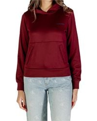 Calvin Klein - Long-Sleeved Hooded Sweatshirt - Lyst