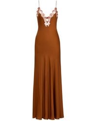 Saint Laurent - Lace Slip Dress - Lyst