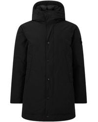 Stone Island - Midlength Hooded Coat - Lyst