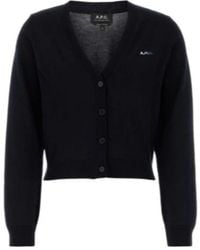 A.P.C. - Josephine Cropped Cardigan - Lyst