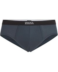 ZEGNA - Cotton Blend Briefs - Lyst