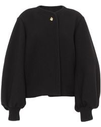 Chloé - Lantern Sleeve Wool Jacket - Lyst