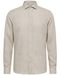 Peserico - Long-Sleeved Button-Up Shirt - Lyst