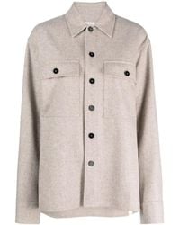 Jil Sander - Pointed-Collar Buttoned Jacket - Lyst