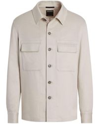 ZEGNA - Oasi Buttoned Straight Hem Shirt - Lyst