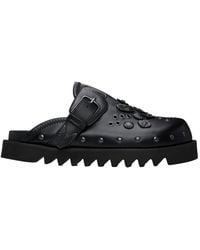 Toga Virilis - Round Toe Flat Mules - Lyst