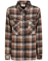 P.A.R.O.S.H. - Checked Cowboy Shirt - Lyst