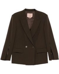 Twinset - Split-Sleeve Double-Breasted Blazer - Lyst