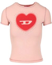 DIESEL - Cotton T-Shirt - Lyst