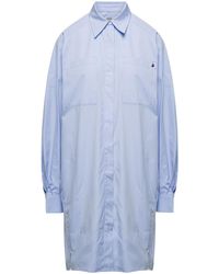 A.P.C. - Buttoned Long-Sleeved Shirt Dress - Lyst