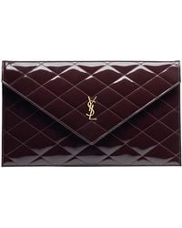 Saint Laurent - Flap Clutch - Lyst