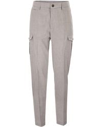 Peserico - Tailored Cargo Trousers - Lyst