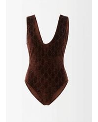 Gucci - Gg Embellished Bodysuit - Lyst