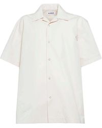 Jil Sander - Short-Sleeved Poplin Shirt - Lyst