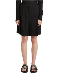 Marella - Stretch Viscose And Linen Bermuda Shorts - Lyst