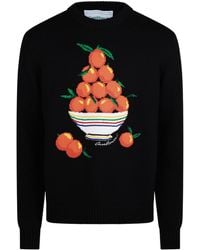 CASABLANCA - Fruitmotif Intarsia Knit Sweater - Lyst