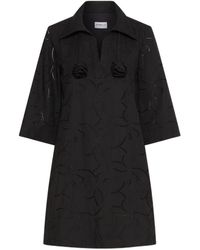 Marella - Broderie Anglaise Poplin Dress - Lyst