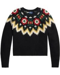 Polo Ralph Lauren - Blended Long-Sleeved Crew Neck Sweater - Lyst