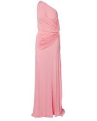 Alex Perry - Gathered One-Shoulder Jersey Gown - Lyst