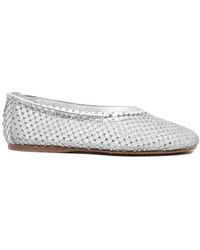 forte_forte - Crystal-Mesh Ballet Flats - Lyst