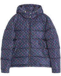 Valentino - Nylon Hooded Down Jacket With Cherryfic Print - Lyst