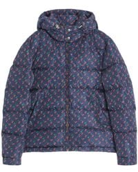 Valentino - Nylon Hooded Down Jacket With Cherryfic Print - Lyst
