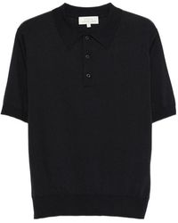 Studio Nicholson - Short-Sleeved Knit Polo Shirt - Lyst