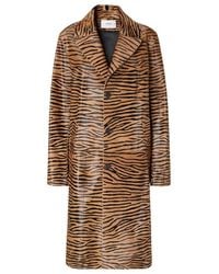 Fendi - Tiger Print Single Breasted Coat - Lyst
