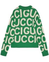 Gucci - Intrasia Logo Sweater - Lyst