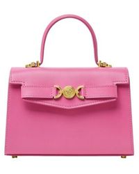 Versace - Medusa Plaque Fold-Over Top Small Tote Bag - Lyst