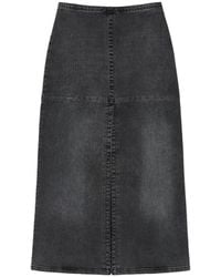 MM6 by Maison Margiela - Long Denim Skirt - Lyst