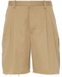 Maison Margiela - Tailored Cotton Shorts - Lyst