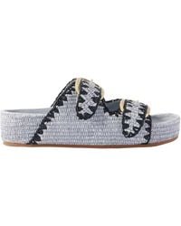 Loeffler Randall - Solid-Color Raffia Sandals - Lyst