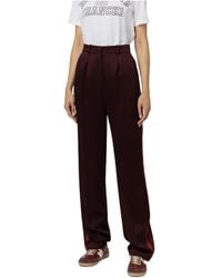 Elisabetta Franchi - Straight Enver Satin Trousers - Lyst