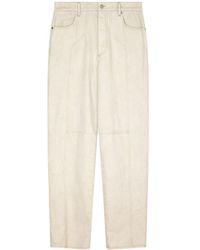 Isabel Marant - Logo Patch Straight-Leg Pants - Lyst