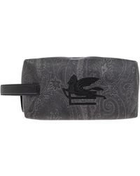 Etro - Paisley Printed Pegaso Embroidered Wash Bag - Lyst