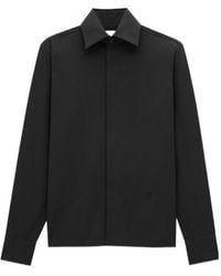Saint Laurent - Cassandre Buttoned Straight Hem Shirt - Lyst