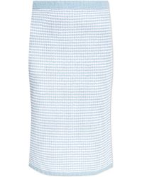 Tory Burch - Cotton-Blend Striped Skirt - Lyst