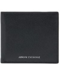 ARMANI EXCHANGE - Smooth Texture Bifold Wallet - Lyst