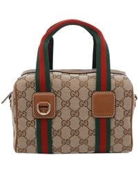 Gucci - Web Detailed Gg Supreme Mini Bag - Lyst
