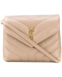 Saint Laurent - Loulou Toy Logo Plaque Shoulder Bag - Lyst