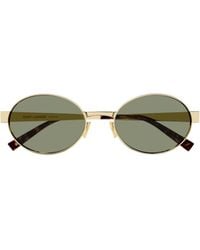 Saint Laurent - Full Frame Logo Sunglasses - Lyst