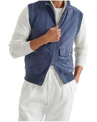 Brunello Cucinelli - Suede Vest - Lyst
