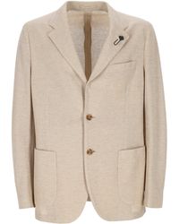 Lardini - Textured Single-Breasted Blazer - Lyst