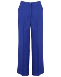 P.A.R.O.S.H. - Pressed-Crease Straight-Leg Trousers - Lyst