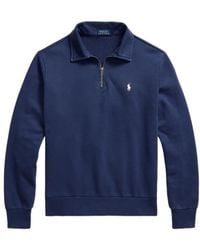 Polo Ralph Lauren - Loopback Quarter Zipped Fleece Sweatshirt - Lyst
