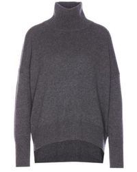 Lisa Yang - Ribbed High-Neck Sweater - Lyst
