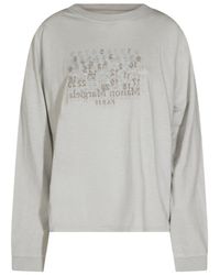 Maison Margiela - Logo Embroidered T-Shirt - Lyst