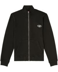 DIESEL - Ginn-Zip-Iod Mock Neck Sweatshirt - Lyst