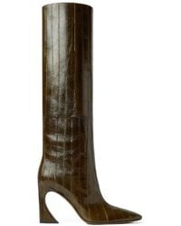 Fendi - 95Mm Arco Leather Boots - Lyst